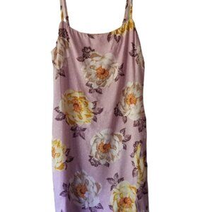 Shift Dress Floral Print Tunic Slip Mini Dress NWT